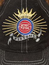 Load image into Gallery viewer, Detroit Pistons Vintage 90s Embroidered Crest Logo Lee Sport Snapback Black ABC Vintage 