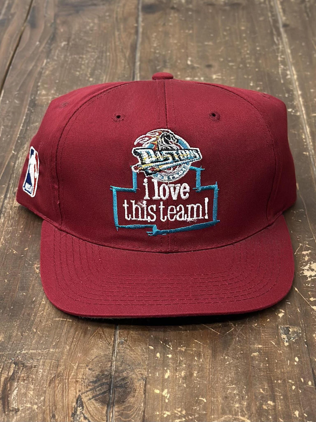 Detroit Pistons Vintage 90s I Love This Team Snapback ABC Vintage 