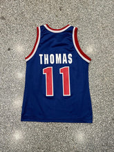 Load image into Gallery viewer, Detroit Pistons Vintage 90s Isiah Thomas Champion Basketball Jersey Blue ABC Vintage 