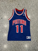 Load image into Gallery viewer, Detroit Pistons Vintage 90s Isiah Thomas Champion Basketball Jersey Blue ABC Vintage 