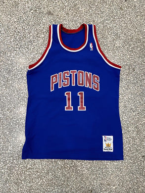 Detroit Pistons Vintage 90s Isiah Thomas Promo Basketball Jersey ABC Vintage 