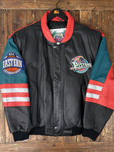 Load image into Gallery viewer, Detroit Pistons Vintage 90s Jeff Hamilton OG Horse Logo Leather Varsity Jacket ABC Vintage 