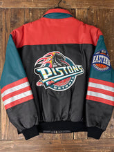 Load image into Gallery viewer, Detroit Pistons Vintage 90s Jeff Hamilton OG Horse Logo Leather Varsity Jacket ABC Vintage 