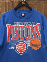 Load image into Gallery viewer, Detroit Pistons Vintage 90s Logo 7 Screen Stars Best Tag Blue ABC Vintage 