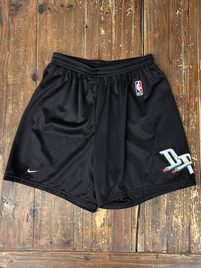Detroit Pistons Vintage 90s Nike Practice Mesh Shorts Black ABC Vintage 