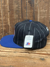 Load image into Gallery viewer, Detroit Pistons Vintage 90s Pinstripe Starter Snapback Black Blue ABC Vintage 