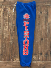 Load image into Gallery viewer, Detroit Pistons Vintage 90s Spell Out Nutmeg Mills Sweatpant Blue ABC Vintage 