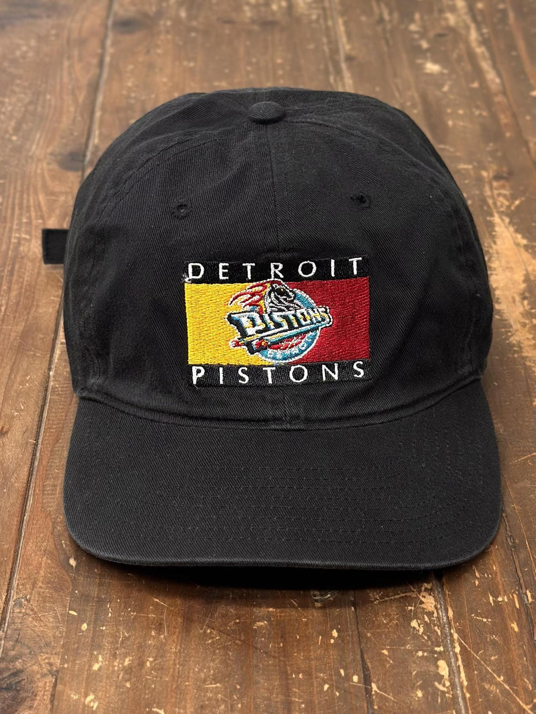 Detroit Pistons Vintage 90s Split OG Box Logo Hat Black ABC Vintage 