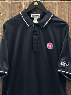Detroit Pistons Vintage 90s Staff Polo Shirt Black ABC Vintage 