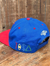 Load image into Gallery viewer, Detroit Pistons Vintage 90s TI$A Custom Snapback Blue Red ABC Vintage 