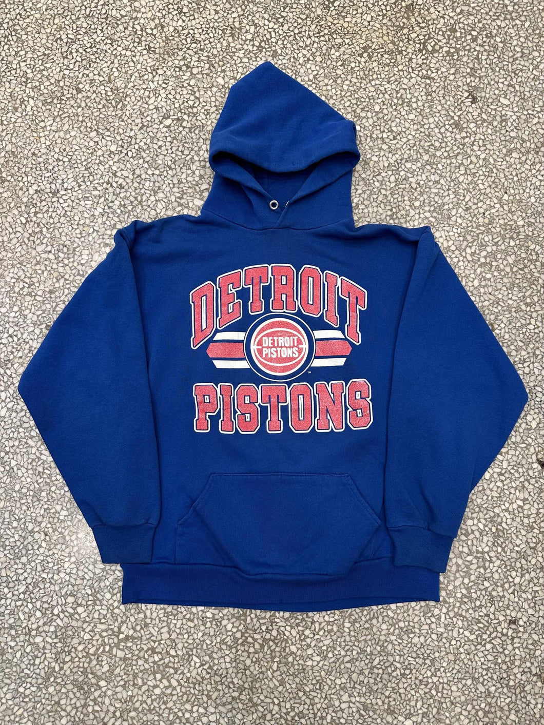Detroit Pistons Vintage 90s Trench Hoodie Blue ABC Vintage 