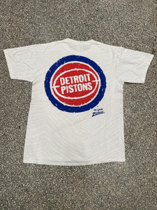 Detroit Pistons Vintage 90s Zubaz Tee ABC Vintage 
