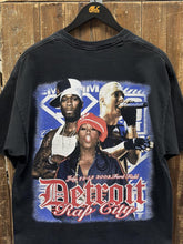Load image into Gallery viewer, Detroit Rap City Eminem 50 Cent Vintage 2003 Rap Tee Faded Black ABC Vintage 