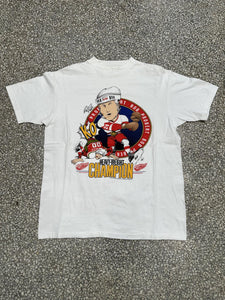 Detroit Red Wings Vintage 1991 Bob Probert Heavy Weight Champion White ABC Vintage 