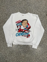 Load image into Gallery viewer, Detroit Red Wings Vintage 1991 Tim Cheveldae Motor City&#39;s Chevy Crewneck White ABC Vintage 