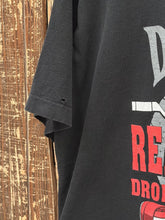 Load image into Gallery viewer, Detroit Red Wings Vintage 1994 Real Men Drop Their Gloves Fruit of The Loom Tee Black ABC Vintage 