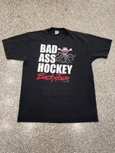 Load image into Gallery viewer, Detroit Red Wings Vintage 1995 Bad Ass Hockey Back in Town Jerzees Tee Faded Black ABC Vintage 