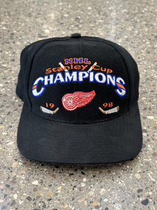 Detroit Red Wings Vintage 1998 Stanley Cup Champions Snapback Black ABC Vintage 