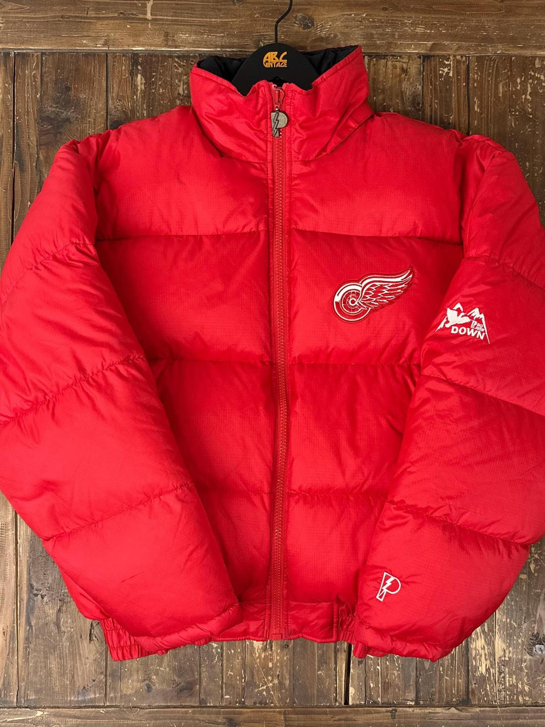 Detroit Red Wings Vintage 90s Down Jacket Red ABC Vintage 