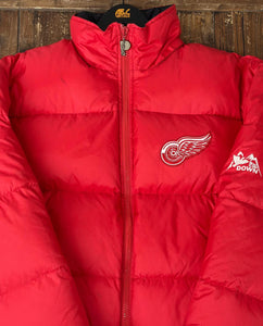 Detroit Red Wings Vintage 90s Down Jacket Red ABC Vintage 