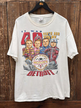 Load image into Gallery viewer, Detroit Red Wings Vintage 90s It Was 40 Years Ago Today Shirt Xplosion Tee Aged White ABC Vintage 