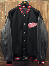 Load image into Gallery viewer, Detroit Red Wings Vintage 90s Jeff Hamilton Reversible Varsity Jacket Black ABC Vintage 