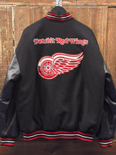 Load image into Gallery viewer, Detroit Red Wings Vintage 90s Jeff Hamilton Reversible Varsity Jacket Black ABC Vintage 