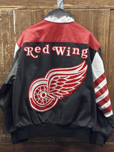 Load image into Gallery viewer, Detroit Red Wings Vintage 90s Jeff Hamilton Varsity Jacket Black ABC Vintage 