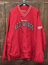 Load image into Gallery viewer, Detroit Red Wings Vintage 90s Spotlight Reversible Pullover Jacket Red ABC Vintage 