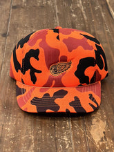 Load image into Gallery viewer, Detroit Red Wings Vintage 90s Unlimited Orange Camo Snapback ABC Vintage 