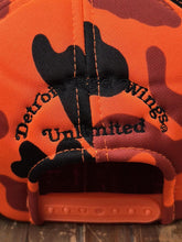 Load image into Gallery viewer, Detroit Red Wings Vintage 90s Unlimited Orange Camo Snapback ABC Vintage 