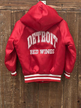 Load image into Gallery viewer, Detroit Red Wings Vintage 90s Youth Sports Wearhouse Hooded Satin Bomber Jacket ABC Vintage 