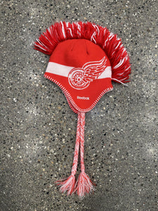 Detroit Red Wings Vintage Knit Mohawk Earflap Beanie ABC Vintage 