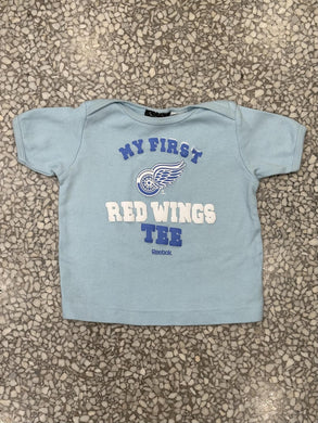 Detroit Red Wings Vintage Youth My First Red Wing Tee Light Blue ABC Vintage 