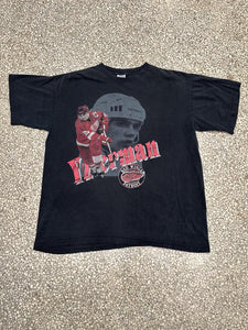 Detroit Red Wings Yzerman Vintage 1989 Salem Tee Faded Black ABC Vintage 