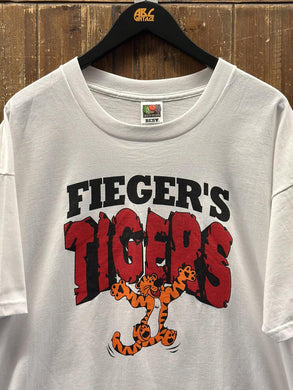Detroit Tigers Fieger's Tigers Vintage 90s Promo Tee White ABC Vintage 