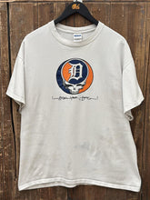 Load image into Gallery viewer, Detroit Tigers Grateful Dead Vintage 2000s Steal Your Base Tee Aged White ABC Vintage 