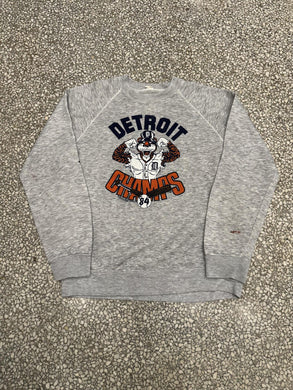 Detroit Tigers Vintage 1984 Champs Crewneck Grey ABC Vintage 
