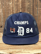 Load image into Gallery viewer, Detroit Tigers Vintage 1984 Champs Felt Logo D Trucker Hat Navy ABC Vintage 