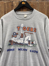 Load image into Gallery viewer, Detroit Tigers Vintage 1984 Some Mean Cats 1 of 1 Custom Tee Paper Thin Grey ABC Vintage 
