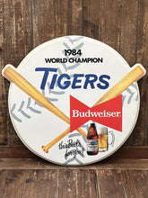Load image into Gallery viewer, Detroit Tigers Vintage 1984 Teamsters Budweiser Embosograph Wall Art ABC Vintage 