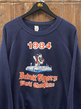 Load image into Gallery viewer, Detroit Tigers Vintage 1984 World Champions Crewneck Navy ABC Vintage 