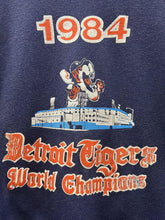 Load image into Gallery viewer, Detroit Tigers Vintage 1984 World Champions Crewneck Navy ABC Vintage 