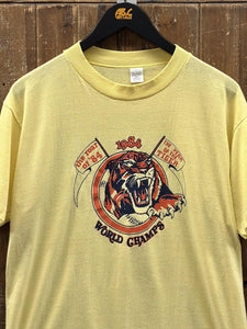 Detroit Tigers Vintage 1984 World Champs Tee Yellow ABC Vintage 