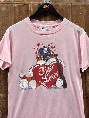 Detroit Tigers Vintage 1985 Tiger Lover Tee Baby Pink ABC Vintage 