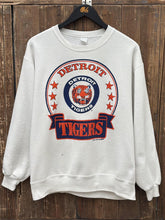 Load image into Gallery viewer, Detroit Tigers Vintage 1988 Crest Logo Crewneck White ABC Vintage 