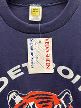 Load image into Gallery viewer, Detroit Tigers Vintage 1988 Tiger Head Logo Velva Sheen Tag Tee Paper Thin Navy ABC Vintage 