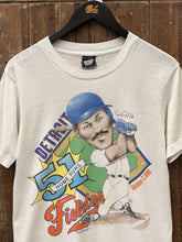 Load image into Gallery viewer, Detroit Tigers Vintage 1990 Cecil Fielder Home Runs Tee Paper Thin Faded White ABC Vintage 