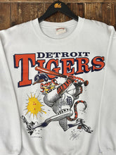 Load image into Gallery viewer, Detroit Tigers Vintage 1990 Jack Davis Crewneck White ABC Vintage 