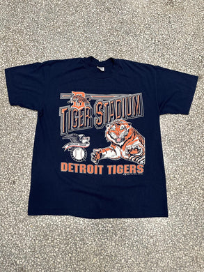 Detroit Tigers Vintage 1991 Tiger Stadium Navy ABC Vintage 